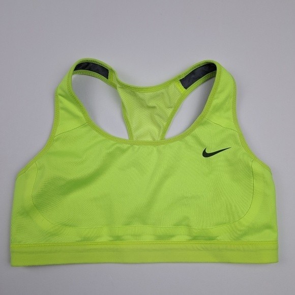 Nike Other - Nike Dri Fit Womens Sports Bra Small Bright Yellow Running Wireless